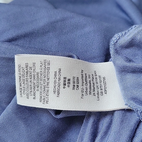 Gorgeous Free People Periwinkle & Black Crochet Maxi Dress S  Strappy Back - Picture 11 of 11